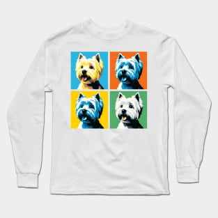West Highland White Terrier Pop Art - Dog Lover Gifts Long Sleeve T-Shirt